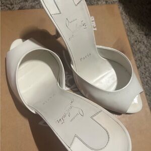Christian Louboutin Elegant White Heels